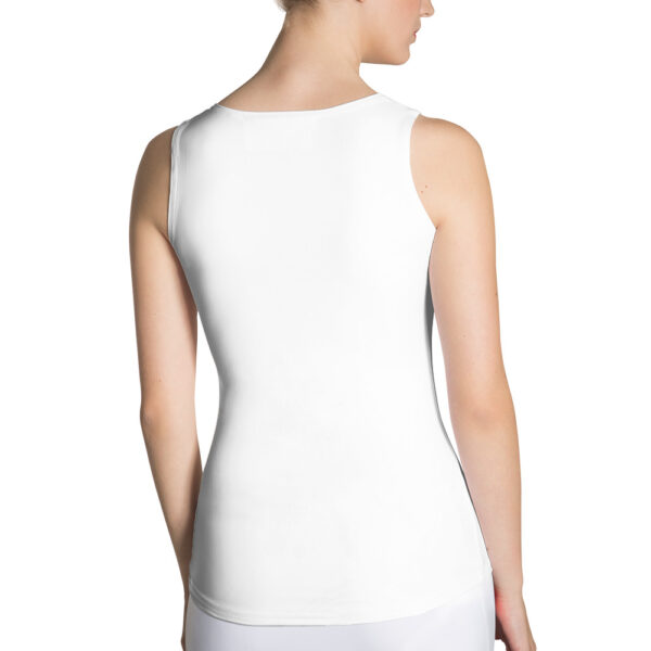white women's tank top back.