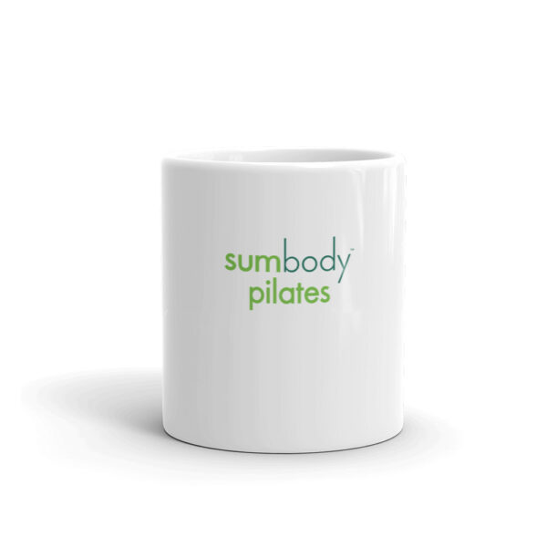 White glossy mug