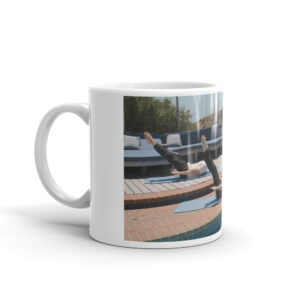 White glossy mug