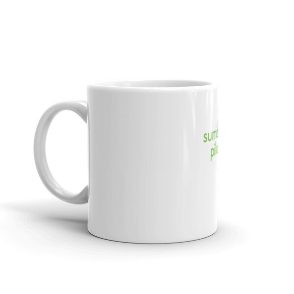 White sumbody pilates mug