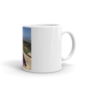 White glossy mug